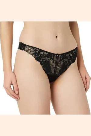 Women secret Mutandina Brasiliana Pizzo Microfibra Lingerie, M Donna