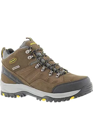 Skechers Relment-Pelmo - Scarponi da uomo per il trekking, Cachi, 8 Wide