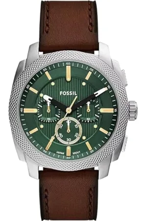 Fossil Machine orologio per uomo, movimento cronografo, con bracciale in acciaio inossiperbile o cinturino in pelle, 44 mm