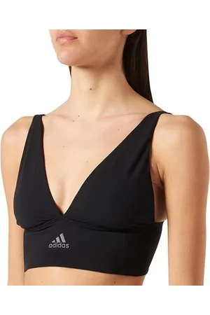 adidas Reggiseno a Tuffo Lungo Bustino, Nero, S Donna
