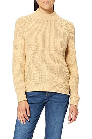 VERO MODA VMLEA LS Highneck Blouse Noos Maglione, White Pepper, XS Donna