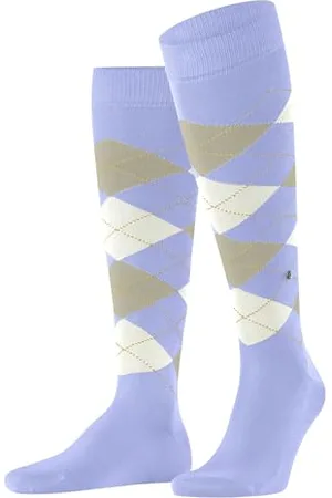 Burlington Manchester M Kh cotone al ginocchio fantasia 1 paio, Calzini lunghi Uomo, , 40-46