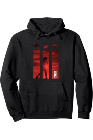 Creed Adonis 3 stelle 3 barre rosso Felpa con Cappuccio