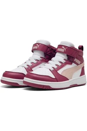 PUMA Rebound V6 Mid AC+ PS, Scarpe da Ginnastica Unisex - Bambini e Ragazzi, Port Rose Quartz White, 30 EU