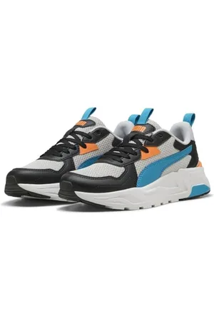 PUMA Trinity Lite JR, Scarpe da Ginnastica, Cool Light Gray-Tropical Blue Black, 37 EU