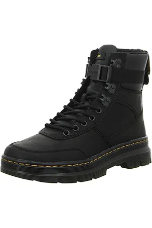 Dr. Martens Combs, Anfibi Unisex-Adulto, Black Wyoming & Black Pu Polyurethane, 44 EU