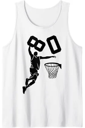 COOL BASKETBALL DESIGNS AND OUTFITS 80 ANNI BASKETBALL 80 COMPLEANNO Canotta