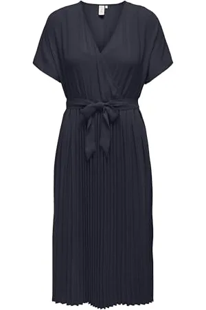 ONLY Onlstacia Nice SS Plisse Dress Life Wvn Abito Plissettato, , XS Donna