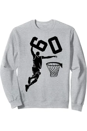 COOL BASKETBALL DESIGNS AND OUTFITS 60 ANNI BASKETBALL 60 COMPLEANNO Felpa