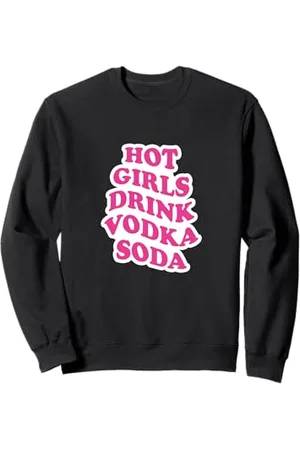 College Le ragazze calde bevono la soda della vodka Felpa