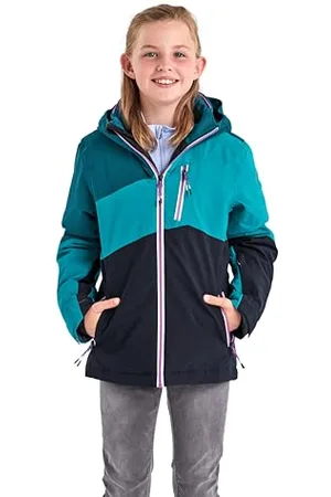 Killtec Ksw 166 Grls Ski Jckt Sci/Giacca Funzionale con Cappuccio Rimovibile e paraneve, , 140 Bambine e Ragazze