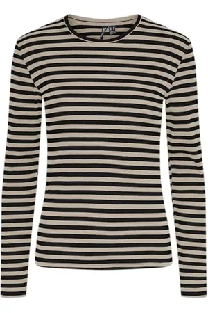 Pieces® Pcruka LS Top Noos BC Maglietta a Maniche Lunghe, , S Donna