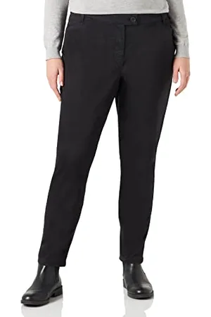 Marc O’ Polo Marc OߴPolo Donna Pantaloni Chino parzialmente Elasticizzati Slim Fit, (Black), 46