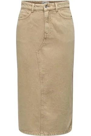 ONLY Onllola-Cilla HW Long Slit Skirt Pnt Tuta Intera, Tannin, L Donna