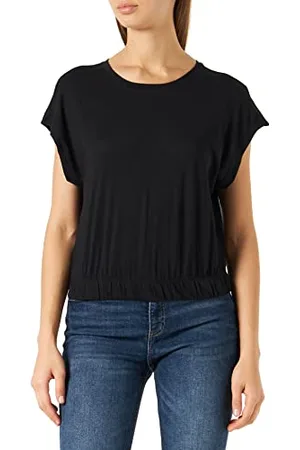 ONLY Onlmay S/S Plain Cropped Top Jrs 2Pk Canottiera, , L Donna