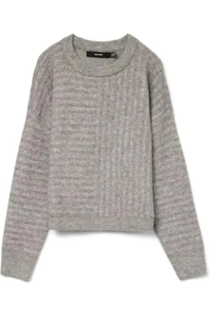 VERO MODA Vmuranus LS Oneck Ga BF-Pullover Cropped Maglione Lavorato a Maglia, , M Donna