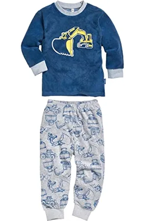 Playshoes Pigiama Due Pezzi in Spugna, Set Pigiama Unisex - Bambini e Ragazzi, , 140