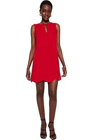 Trendyol Regular Fit Woven Dress Women Shift Abito in Tessuto dalla vestibilità Regolare, , 70 Donna