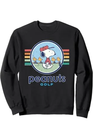 Peanuts Altalena da golf vintage estiva Snoopy Woodstock retrò Felpa