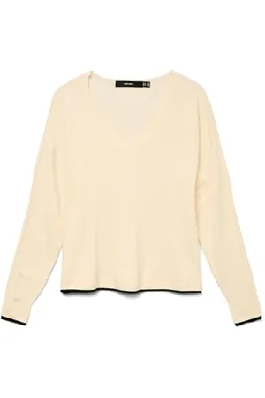 VERO MODA Vmbreeze Ga Boo-Pullover con Scollo a V Maglione Lavorato a Maglia, , S Donna
