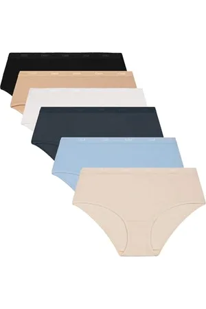 Dim Les Pockets Eco Coton Confortable & Doux X6 Boxer, , L (Pacco da 6) Donna