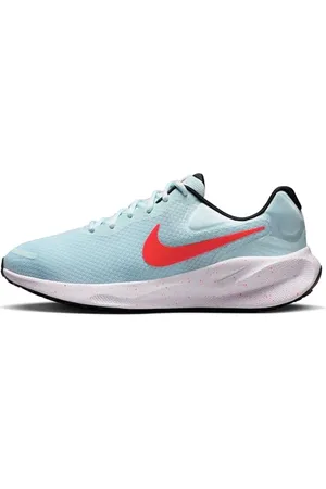 Nike Revolution 7, Sneaker Donna, Glacier Blue/Bright Crimson-Black-White, 40.5 EU