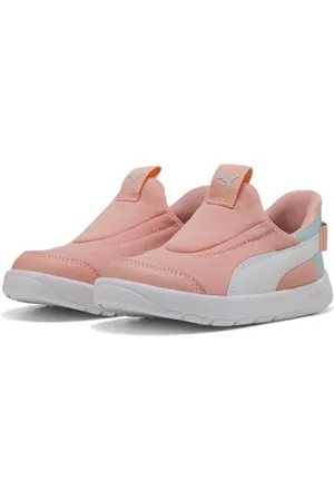 PUMA Courtflex V3 Sliptech Inf, Scarpe da Ginnastica, Pink Fruit White Safe Lake, 27 EU