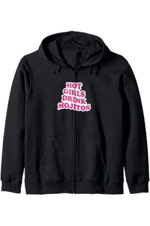College Ragazze Calde Bevono Mojito Felpa con Cappuccio