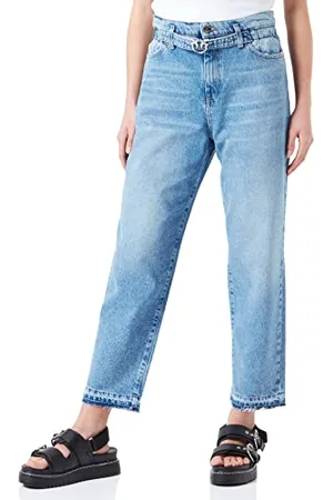 Pinko Flexi Maddie Mom Denim Jeans, , 25 Donna
