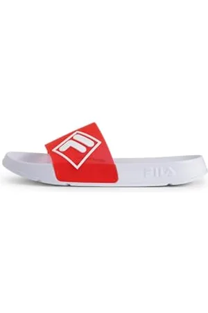 Fila Morro bay Lugo, Sandali scorrevoli Uomo, Rosso Bianco, 42 EU