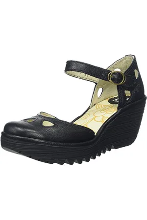 Fly London Yuna, Sandali Donna, Nero (Black 090), 39 EU
