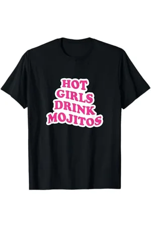 College Ragazze Calde Bevono Mojito Maglietta