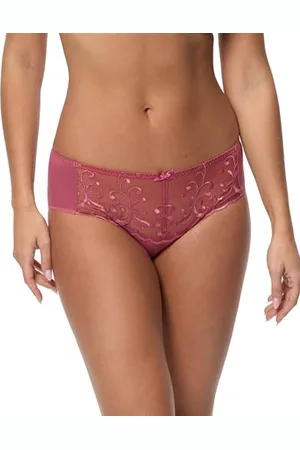 Playtex Slip Midi Essential Elegance Ricamo Confortevole Donna x1, (Pink), XS