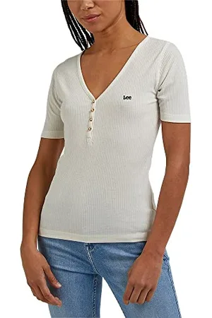 Lee SS Henley T-Shirt, , Medium Donna