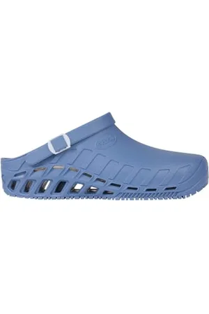 Scholl Clog Evo - Zoccoli Sanitari Professionali per Uomo o Donna, Ultra Leggeri, Comodi e Traspiranti, con Suola Antiscivolo, Soletta in Memory Removibile e Cinturino Rotante