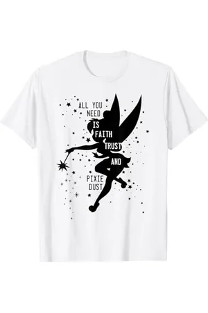 Disney Peter Pan Tinker Bell Pixie Dust Silhouette Maglietta
