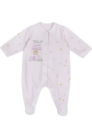 chicco Tutina Neonata, Tutina in Morbido e Leggero Cotone, con Comoda Apertura Frontale ed Entrogamba, Ideale per Primavera e Autunno, Designed in Italy, Abbigliamento Neonata 0-24 Mesi