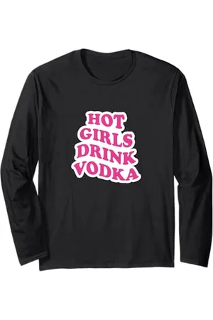 College Ragazze calde bevono vodka Maglia a Manica