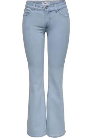 ONLY Onlhush Mid Waist Flared DNM Box AKM Jeans, , (M) W x 32L Donna