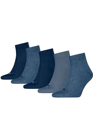 PUMA Plain Quarter, Denim Blue – New, 47-49 (Pacco da 5) Unisex-Adulto