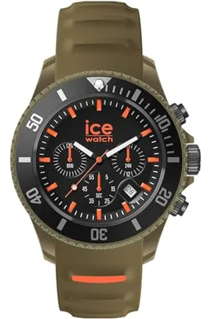 Ice-Watch ICE chrono Khaki orange - Orologio Unisex con Cinturino in plastica - 021427 (Medium)