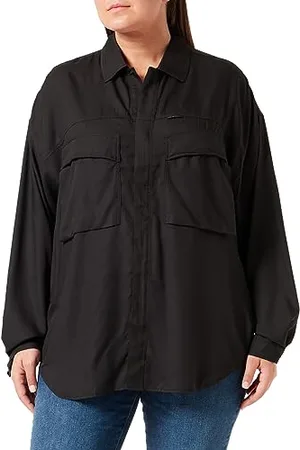 G-Star Donna Loose Pocket Shirt, (dk black D23819-D297-6484), XS