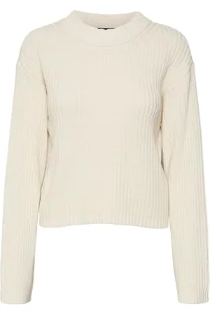 VERO MODA Vmhilde LS O-Neck Short Pullover Ga Noos Maglione Lavorato a Maglia, , S Donna