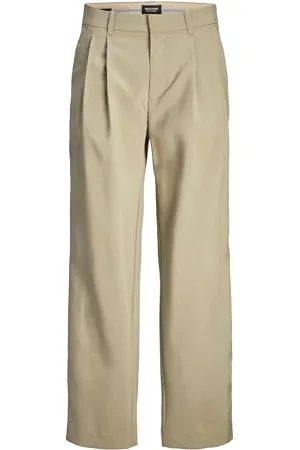 JACK & JONES Jpstbill Jjdaytona-Pantaloni Chino Larghi, Salvia Argentata, W34 / L32 Uomo