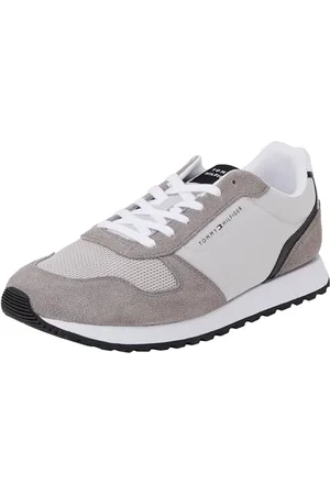 Tommy Hilfiger Uomo Sneakers Runner New Eva Mix Sportive, Beige (Grey Whisper), 41 EU