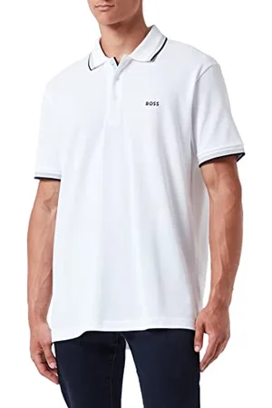 HUGO BOSS Paddy Curved, Polo Moderno, Uomo, (White 101), 3XL