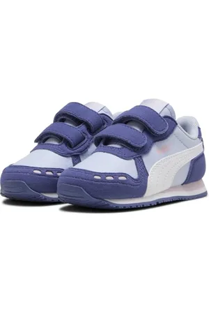 PUMA Cabana Racer SL 20 V Inf, Scarpe da Ginnastica Unisex-Bimbi 0-24, Cool Weather Bianco Blu Cristallo Rosa Malva, 22 EU