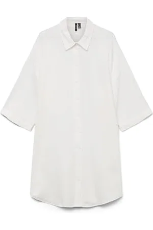 VERO MODA Vmnatali Noos-Maglietta a Maniche Lunghe a 3/4 Vestito, , L Donna