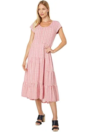 Tommy Hilfiger Abito Longuette da Donna a Righe Casual, , S