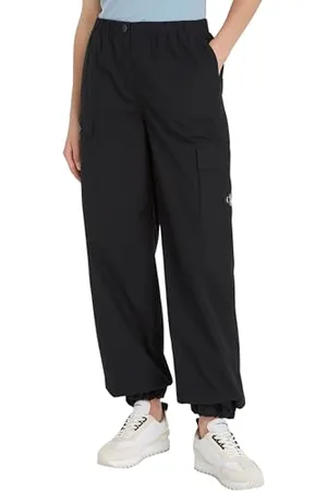 Calvin Klein Jeans Pantaloni Donna Pant Cargo, (Ck Black), L